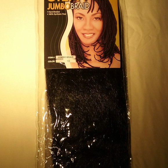 Magic Collection Silky Jumbo Braid, 100% Synthetic Fiber, Color: 1B, NEW - Picture 7 of 11